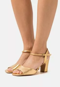Anna Field LEATHER - Riemensandalette - Gold