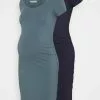Anna Field MAMA 2 PACK - Etuikleid - Dark Blue/teal