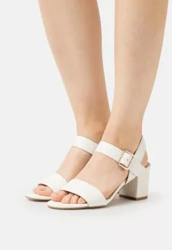 Anna Field LEATHER - Riemensandalette - White