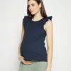 Anna Field MAMA Top - Dark Blue