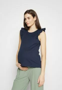 Anna Field MAMA Top - Dark Blue