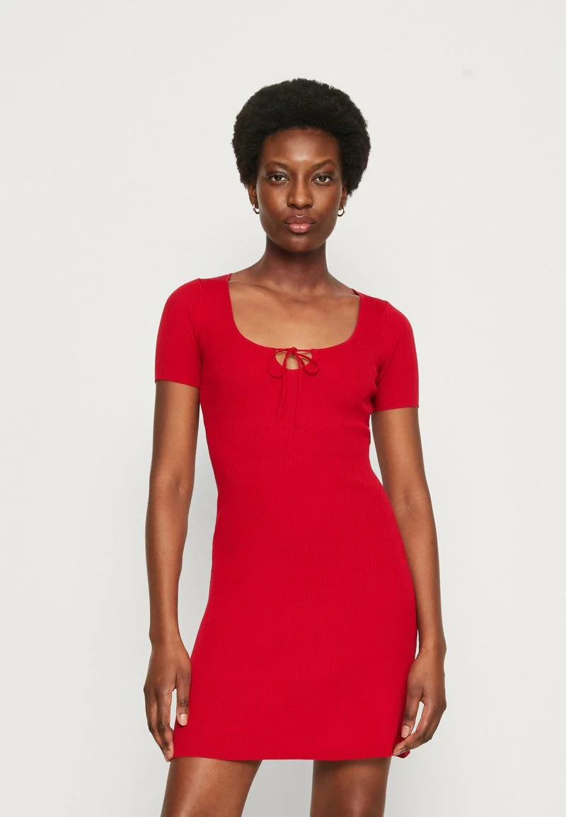 Anna Field Strickkleid - Red 3 Anna Field Strickkleid - Red