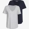 Anna Field T-Shirt Basic - Mottled Light Grey/blue -Anna Field Geschäft 4a5c6845e23a4c3ca6fadd59d3ca1f89