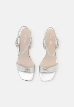 Anna Field LEATHER - Riemensandalette - Silver -Anna Field Geschäft 4deb3d3c1f0546eea0d664d0857c607a