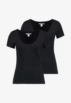 Anna Field 2 PACK - T-Shirt Basic - Black -Anna Field Geschäft 626abfe4c856419c8d89299736aecf07