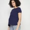 Anna Field MAMA MATERNITY LONG TEE - T-Shirt Basic - Dark Blue