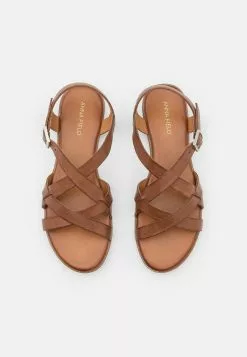 Anna Field LEATHER - Riemensandalette - Cognac -Anna Field Geschäft 89b09ed1bd28431eb02fe8aef3fe541d