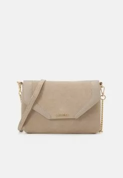Anna Field LEATHER - Clutch - Taupe