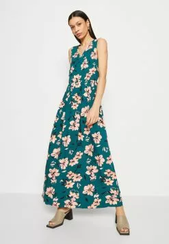 Anna Field Maxikleid - Dark Green/pink -Anna Field Geschäft baa227ce9a894cf9a0af24e94c9b805b