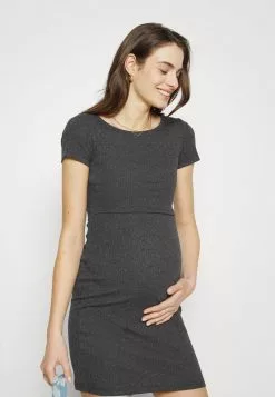 Anna Field MAMA SHORT SLEEVES - Jerseykleid - Mottled Dark Grey 11 Anna Field MAMA SHORT SLEEVES - Jerseykleid - Mottled Dark Grey -Anna Field Geschäft c43c1acc53fa4f7aba38b9e5cc96a3b1