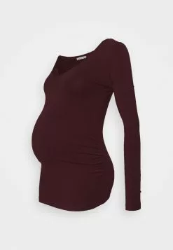 Anna Field MAMA V NECK BASIC LONG SLEEVE TOP - Langarmshirt - Bordeaux -Anna Field Geschäft eb5be450e8734bb9a17da8c581dff8b4 1