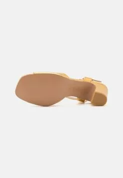 Anna Field LEATHER - Riemensandalette - Gold -Anna Field Geschäft fe6e417663ae4a618cfa3943a0571a9f